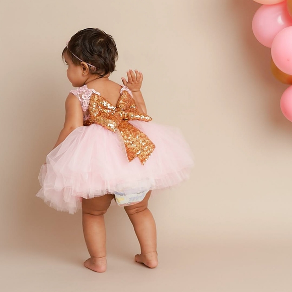 Itty Bitty Toes Couture Dress Size 1 (12 months)